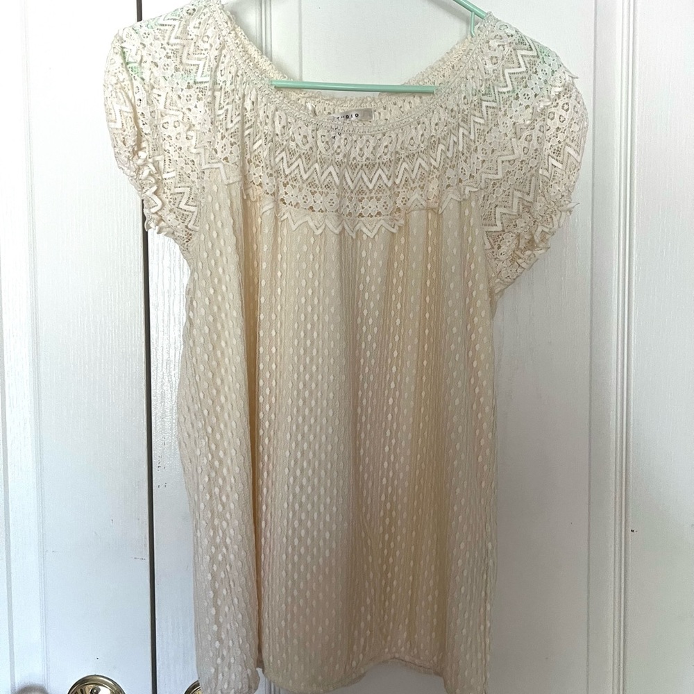 Cream Blouse